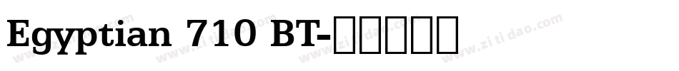 Egyptian 710 BT字体转换